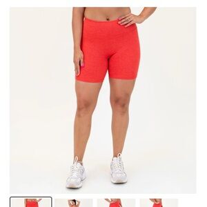 Fleo - Biker Shorts Heather Tangerine Tango